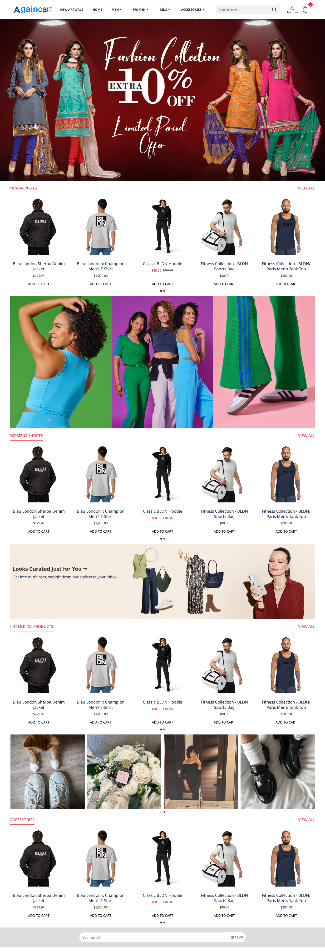 Againcart - Advanced E-Commerce Theme | Template 10