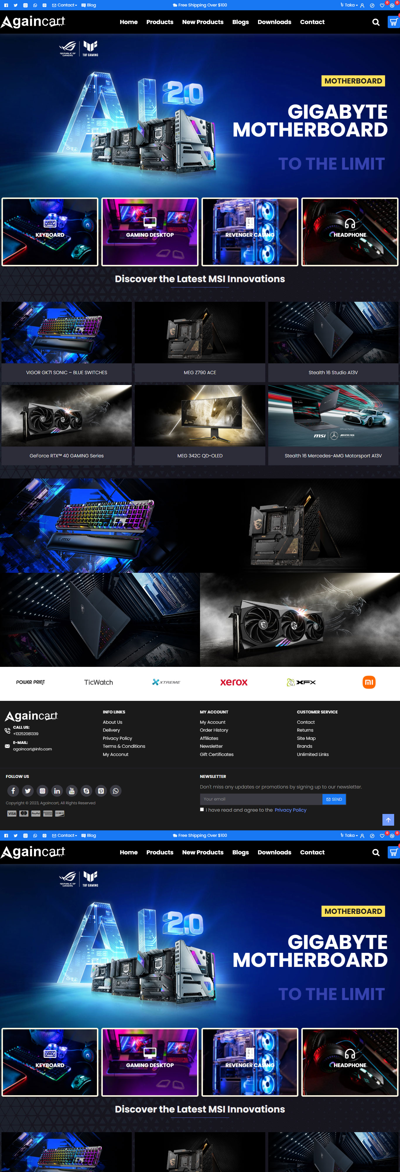 Againcart - Advanced E-Commerce Theme | Template 3