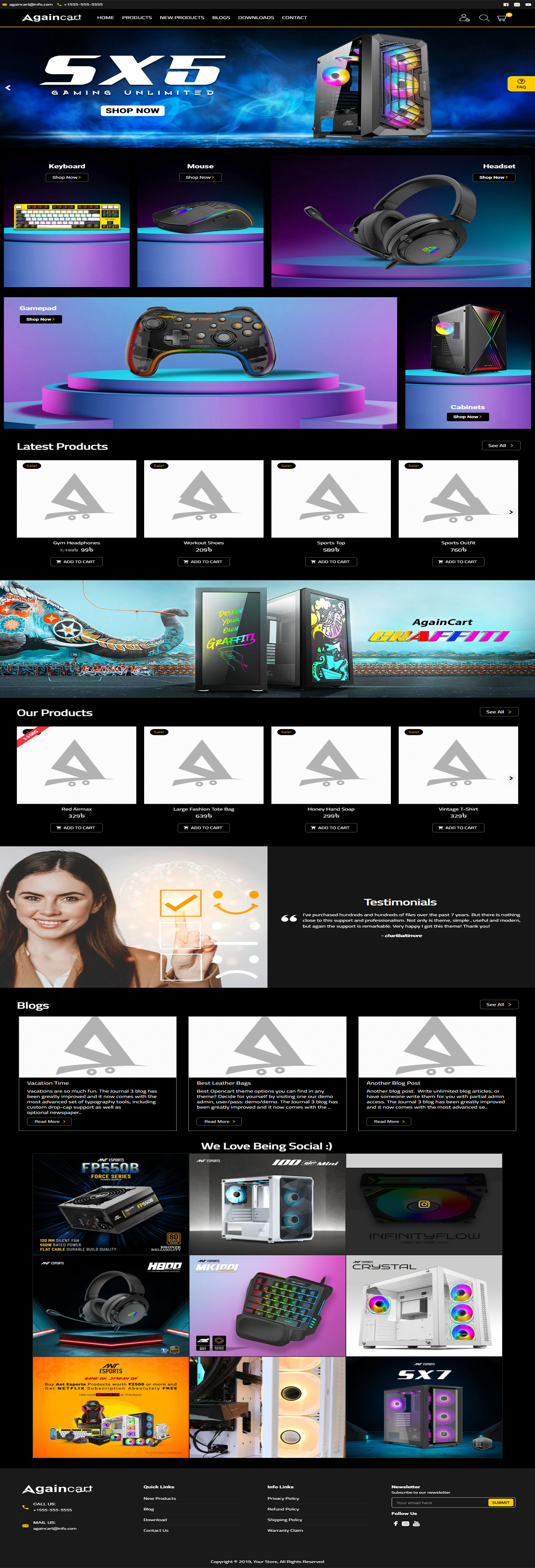 Againcart - Advanced E-Commerce Theme | Template 4