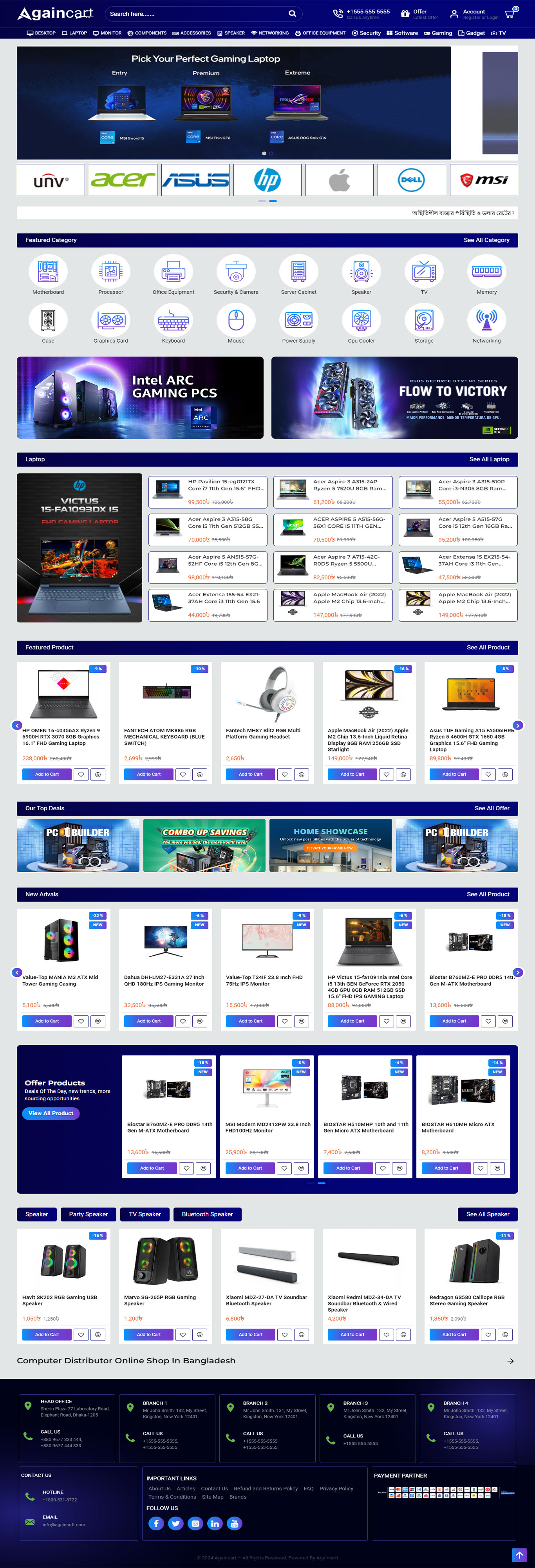 Againcart - Advanced E-Commerce Theme | Template 8